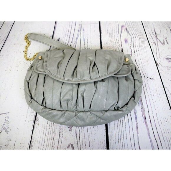 Street Level Light Gray Vegan Leather Handbag - Picture 2 of 6